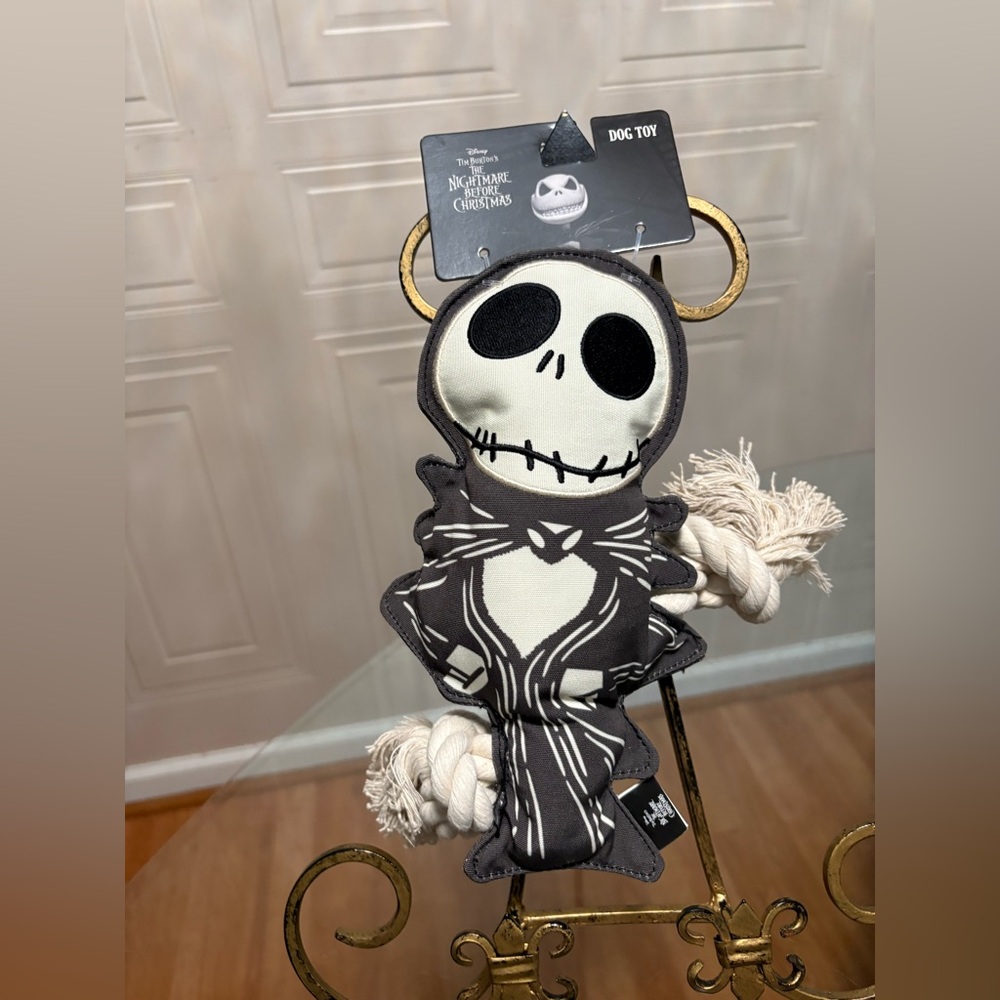 Tim Burton's Nightmare Before Christmas 10" Jack Skellington 10" Flattie Dog Toy